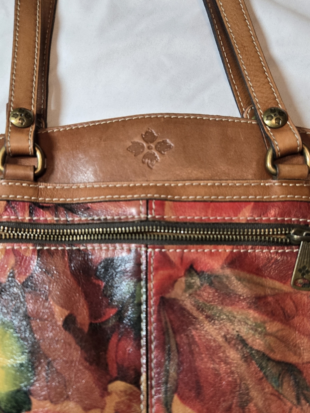Patricia Nash Leather Floral Purse Excellemt Condition - Picture 9 of 16